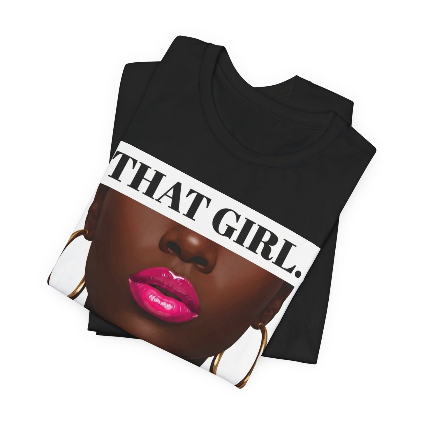That Girl Tee - Haute Pink | Black Women's Graphic Tee | The Spoken Piece
