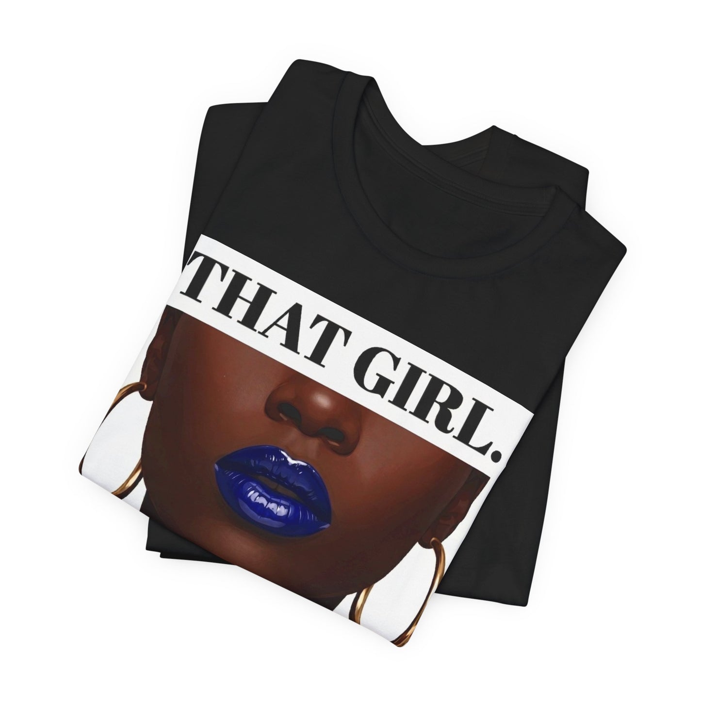 That Girl Tee - Cobalt Blue | Black Women's Graphic Tee | The Spoken Piece
