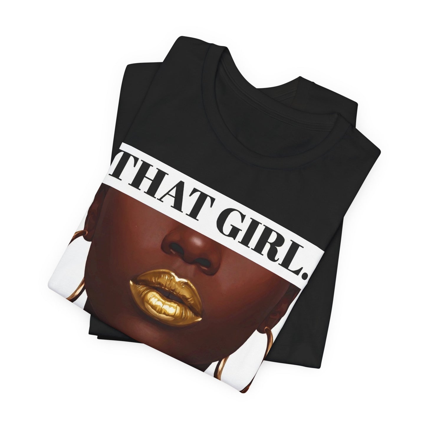 That Girl Tee - Golden | Black Women's Graphic Tee | The Spoken Piece