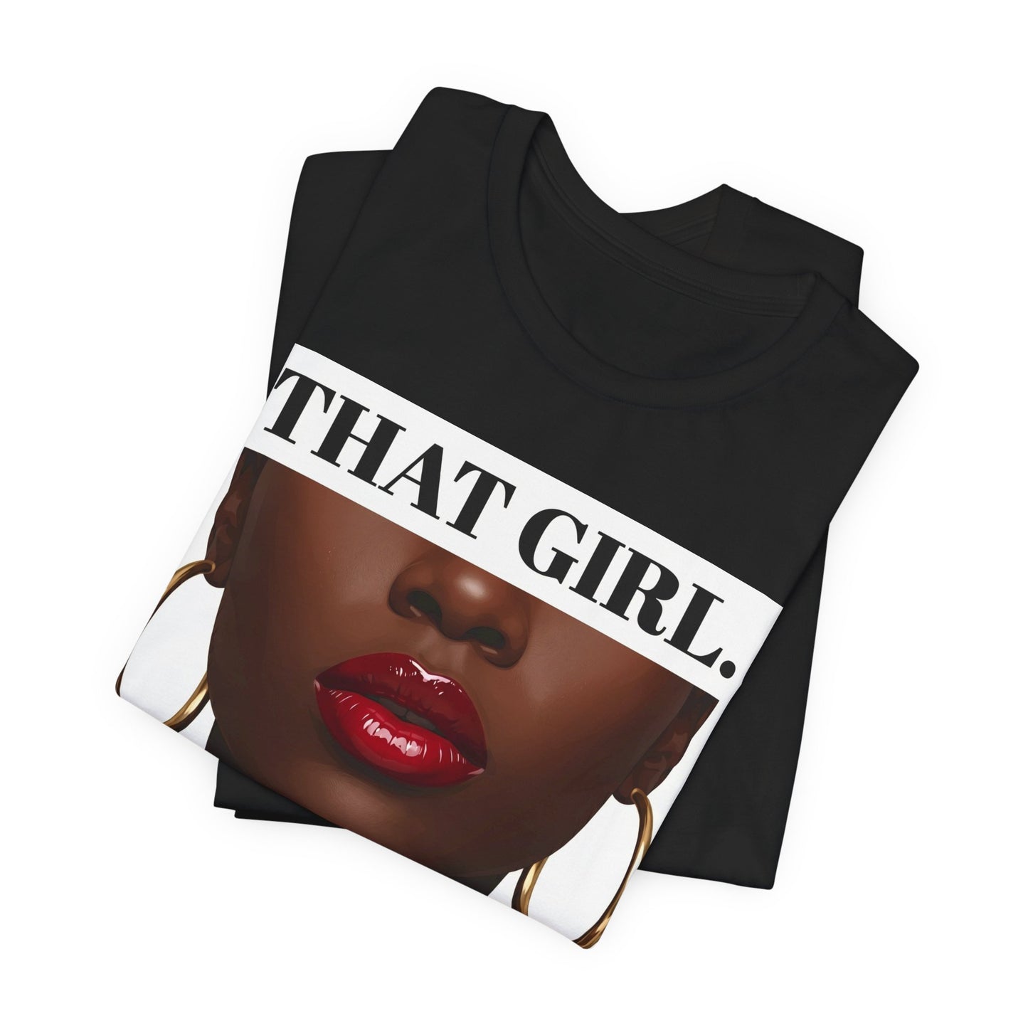That Girl Tee - Red Haute| Black Women's Graphic Tee | The Spoken Piece