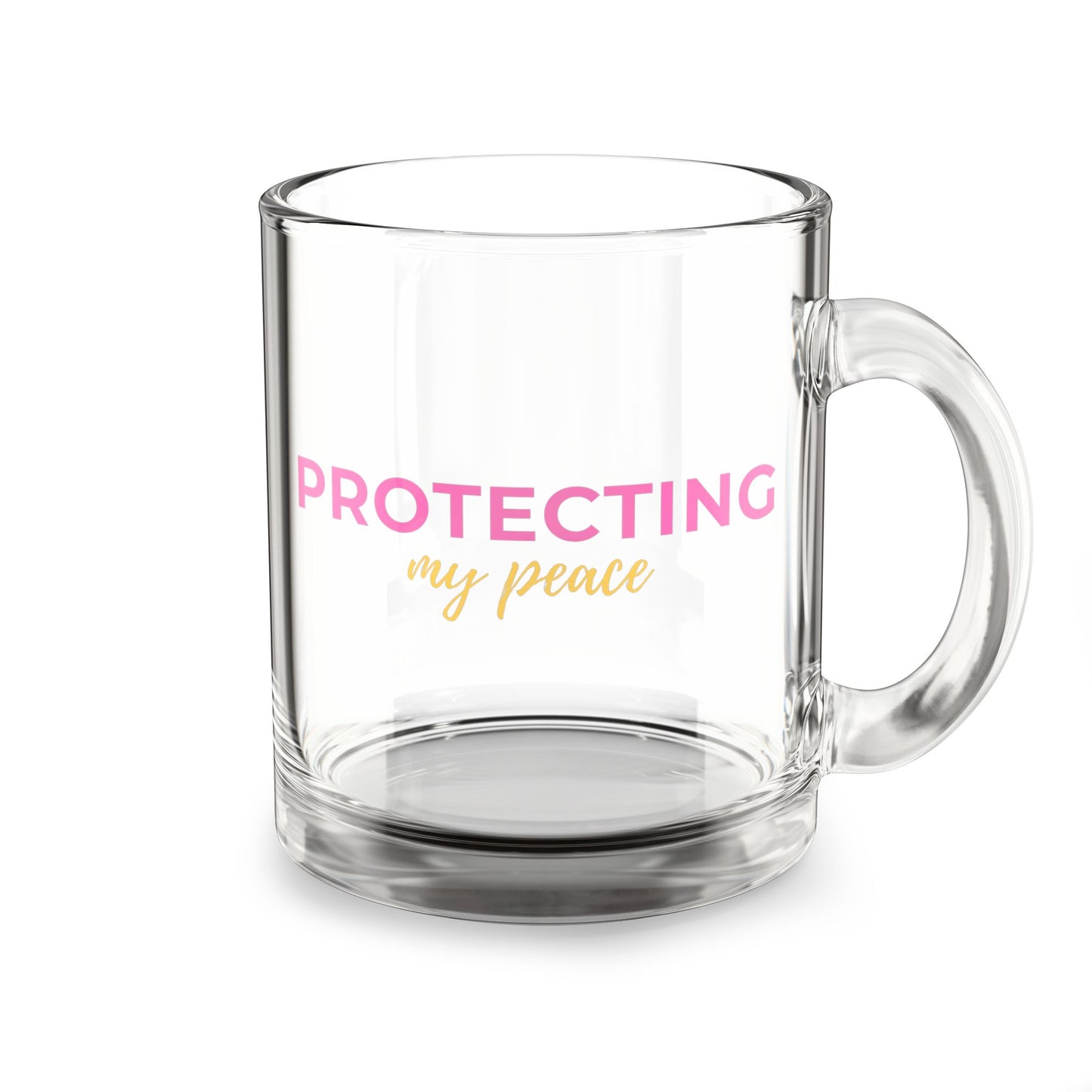 Protecting My Peace Glass Mug