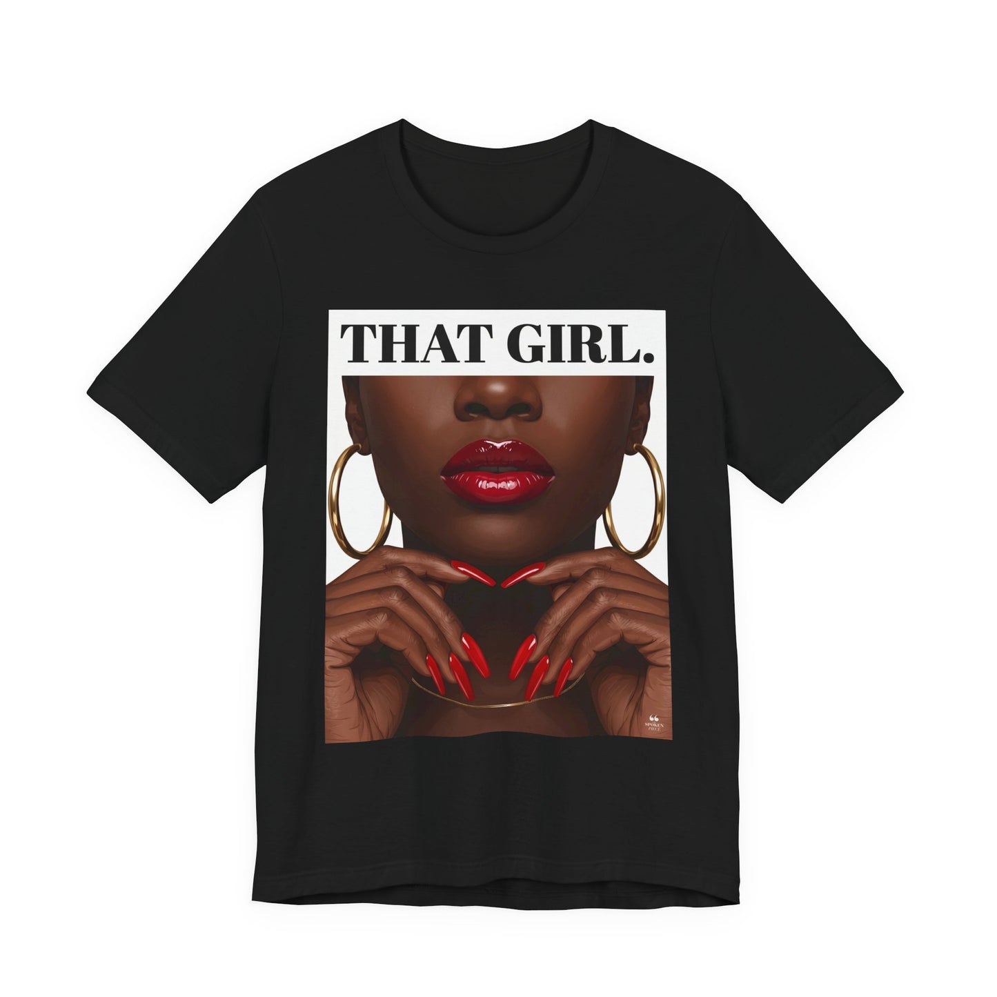 That Girl Tee - Red Haute| Black Women's Graphic Tee | The Spoken Piece