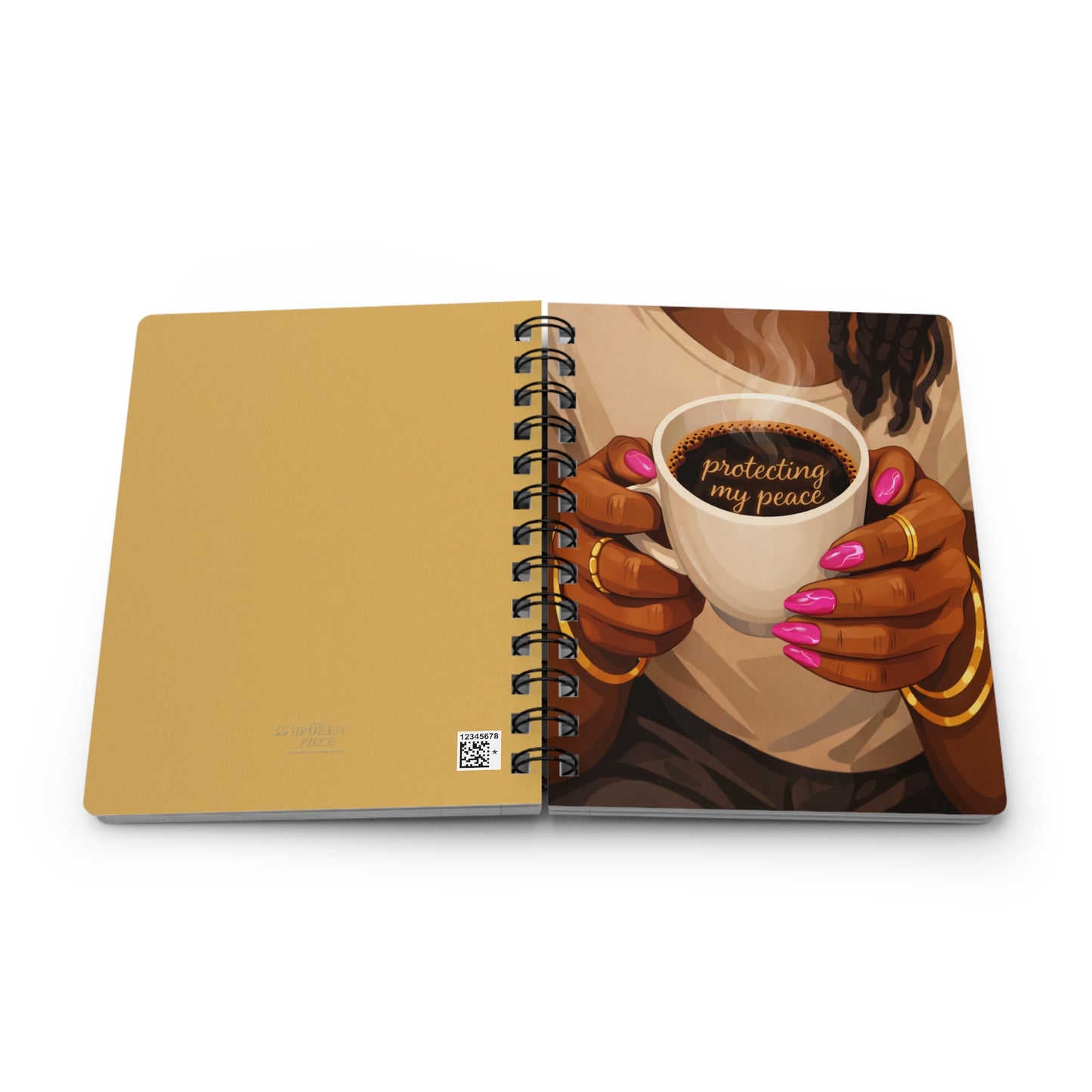 Protecting My Peace — Premium Spiral Journal for Black Women | The Spoken Piece